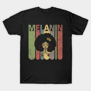 Melanin Graphic T-Shirt Afro Woman T-Shirt